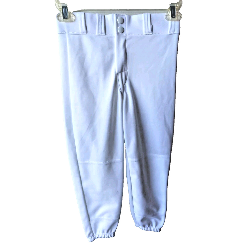 Rawlings Youth Small Baseball Pants White Launch Series Knicker Fit Belted S